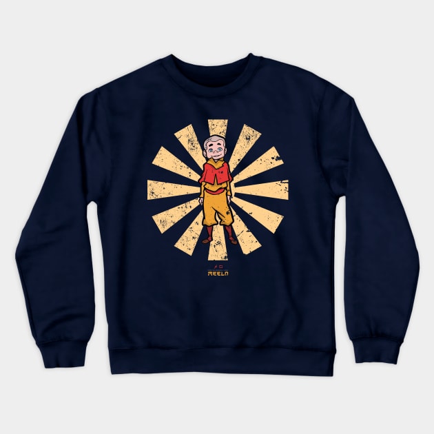 Meelo Retro Japanese Avatar Crewneck Sweatshirt by Nova5